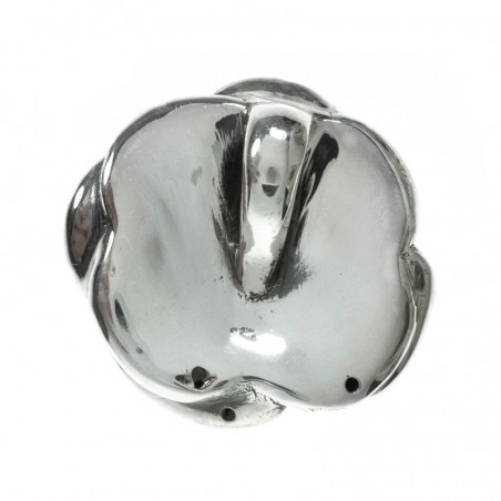 Colgante rosa electroforma Plata de Ley