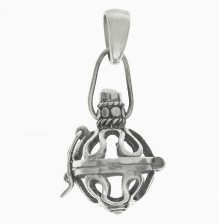 Colgante guarda deseos oxidado Plata de Ley 925