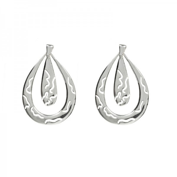 Pendientes doble gota Plata de Ley | Outlet joyas