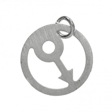 Colgante símbolo hombre Plata de Ley | Outlet joyas