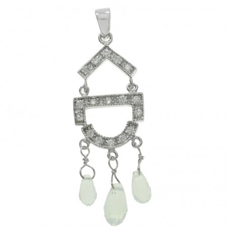 Conjunto de fiesta con opalina Plata de Ley| Outlet joyas