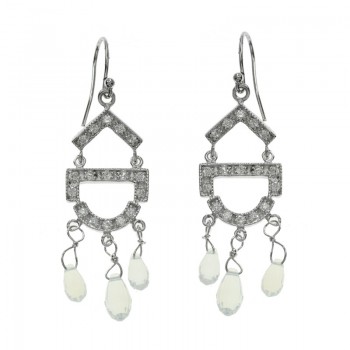 Conjunto de fiesta con opalina Plata de Ley| Outlet joyas