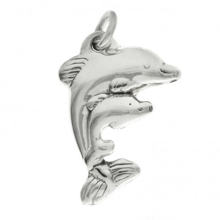 Colgante delfines electroforma Plata de Ley | Outlet joyas