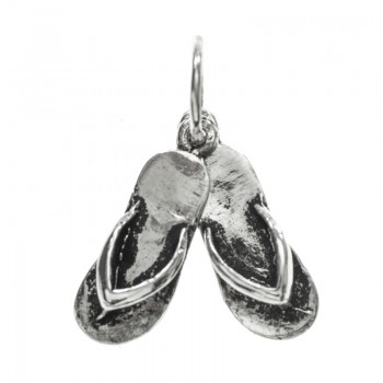Colgante chanclas Plata de Ley | Outlet joyas