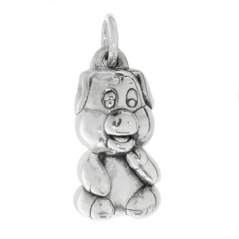 Colgante cerdito electroforma Plata de Ley | Outlet joyas
