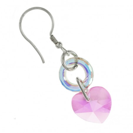 Pendientes corazón cristal swarovski | Outlet joyas