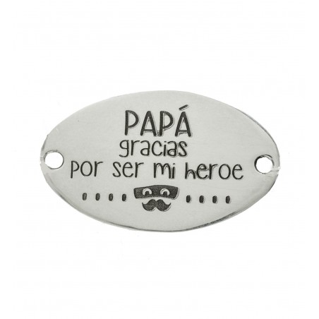 Pulsera para Papá con mensaje Plata de Ley