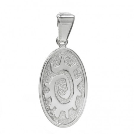 Colgante espiral étnica Plata de Ley | Outlet joyas