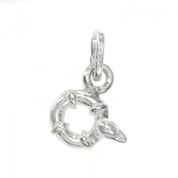 Colgante mini flotador pato Plata de Ley | Outlet joyas