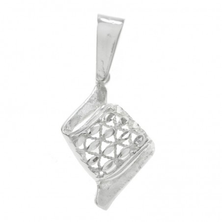 Colgante biseles rombo Plata de Ley | Outlet joyas