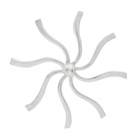 Colgante remolino ondulado Plata de Ley | Outlet joyas