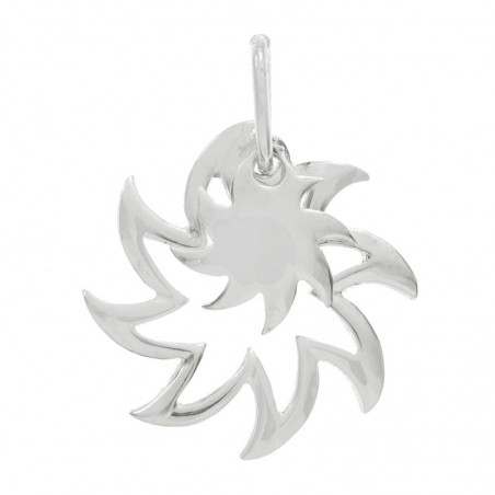 Colgante doble con puntas Plata de Ley | Outlet joyas