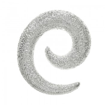 Colgante gran espiral textura Plata de Ley| Outlet joyas