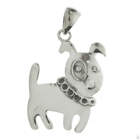 Colgante perro Plata de Ley | Outlet joyas