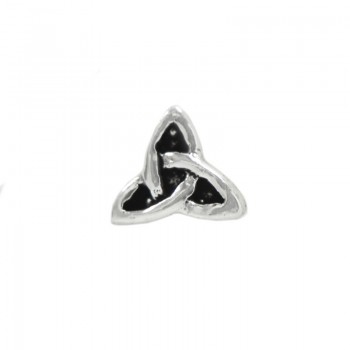 10 Piercing nariz Triqueta celta Plata de Ley 925