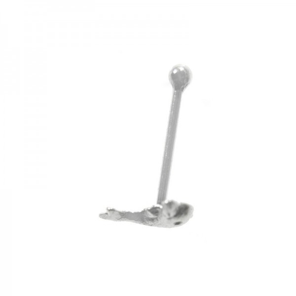 10 Piercing nariz delfín Plata de Ley 925