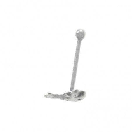 10 Piercing nariz delfín Plata de Ley 925