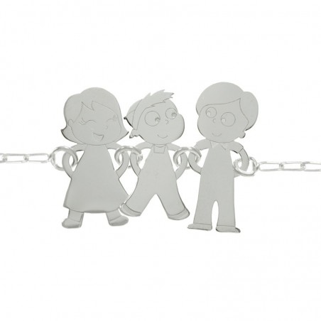 Collar abuelos con nieto Plata de Ley 925