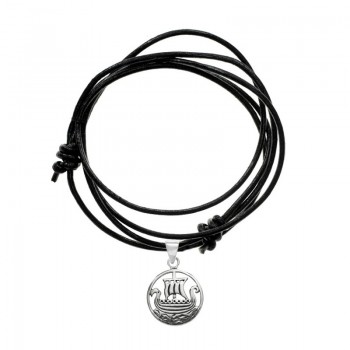 Colgante barco vikingo Plata de Ley 925