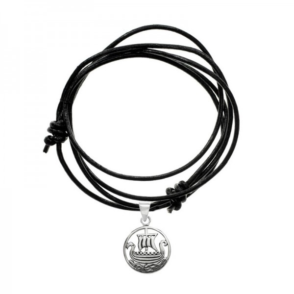 Colgante barco vikingo Plata de Ley 925