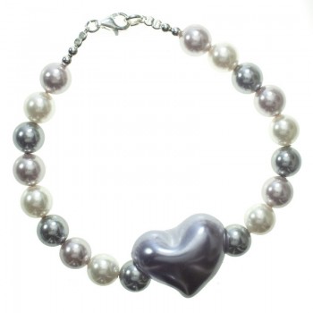 Pulsera perlas Shell Plata de Ley