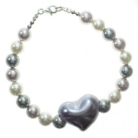 Pulsera perlas Shell Plata de Ley
