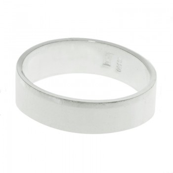 Alianza plana 5 mm Plata de Ley