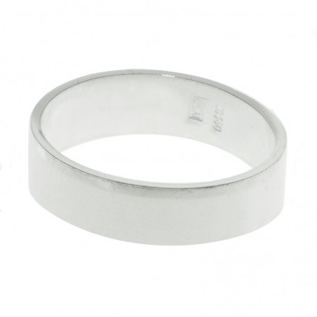Alianza plana 5 mm Plata de Ley