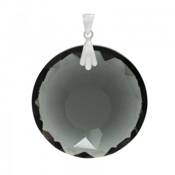 Colgante cristal Preciosa facetado Plata de Ley - Karissma