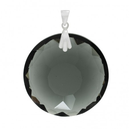 Colgante cristal Preciosa facetado Plata de Ley - Karissma