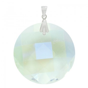 Colgante cristal Preciosa facetado Plata de Ley - Karissma