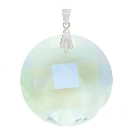 Colgante cristal Preciosa facetado Plata de Ley - Karissma