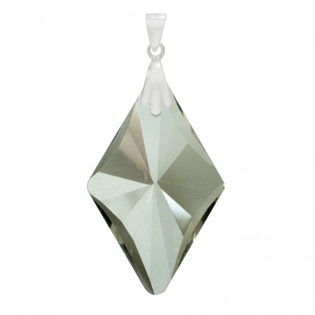 Colgante cristal Preciosa rombo Plata de Ley - Karissma