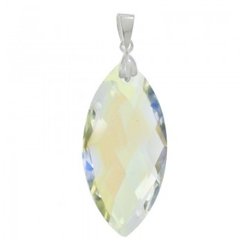 Colgante cristal Preciosa ojal Plata de Ley - Karissma 2