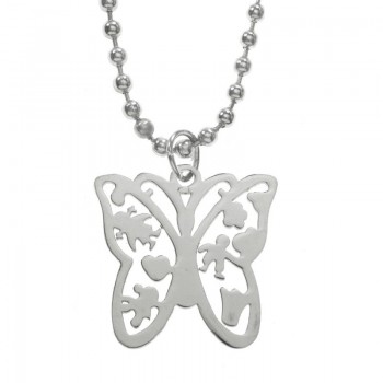Collar mariposa acero inoxidable - Karissma