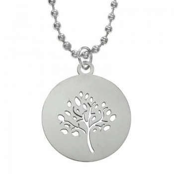 Collar árbol calado acero inoxidable - Karissma