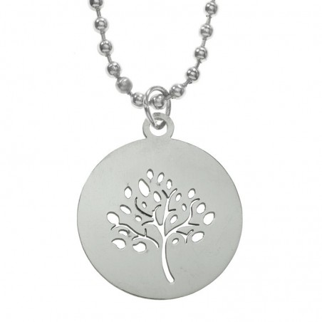 Collar árbol calado acero inoxidable - Karissma