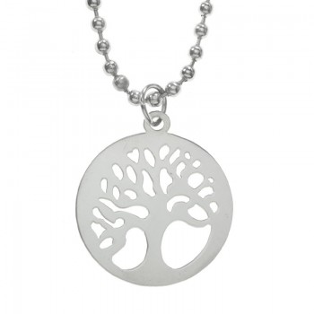 Collar árbol ramas acero inoxidable - Karissma