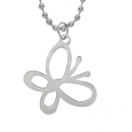 Collar butterfly acero inoxidable - Karissma