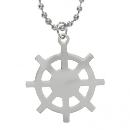 Collar timón acero inoxidable - Karissma