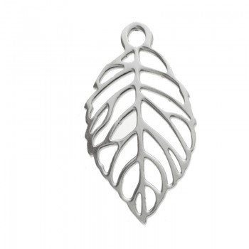 Colgante hoja acero inoxidable - Karissma