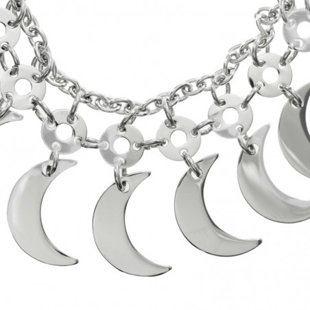 Pulsera lunas acero inoxidable - Karissma