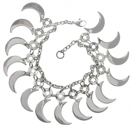 Pulsera lunas acero inoxidable - Karissma