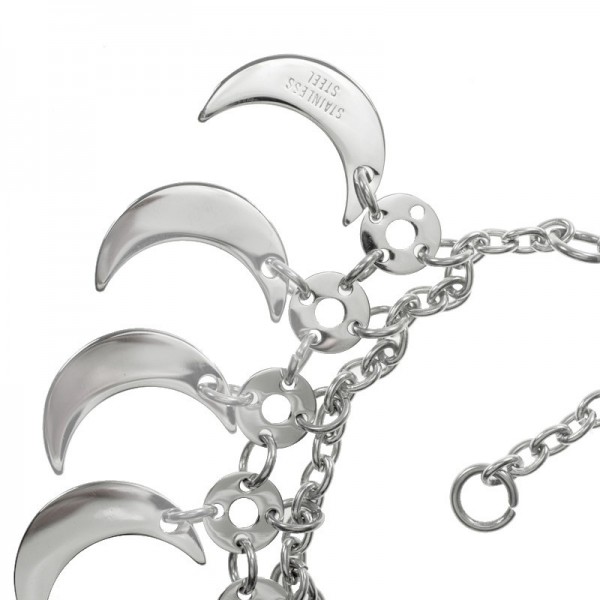 Pulsera lunas acero inoxidable - Karissma
