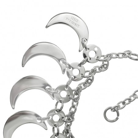 Pulsera lunas acero inoxidable - Karissma