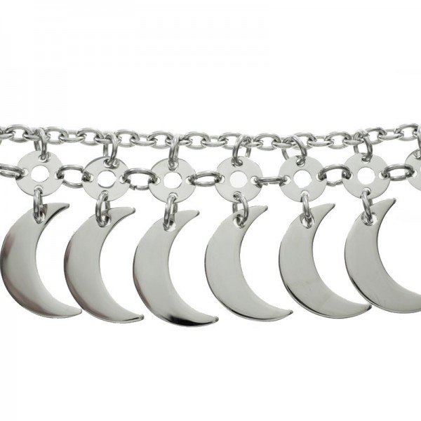 Pulsera lunas acero inoxidable - Karissma