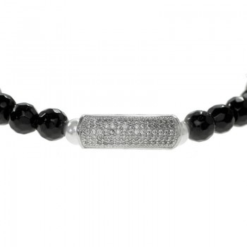 Pulsera de ónix facetado Plata de Ley 925 | Karissma 2