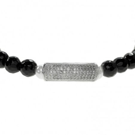 Pulsera de ónix facetado Plata de Ley 925 | Karissma