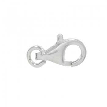 Mosquetón redondo Plata de Ley 925 2