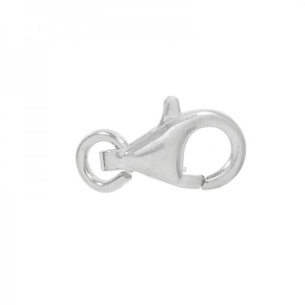 Mosquetón redondo Plata de Ley 925